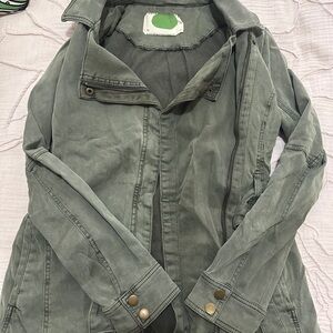 Anthropologie Olive Utility Jacket